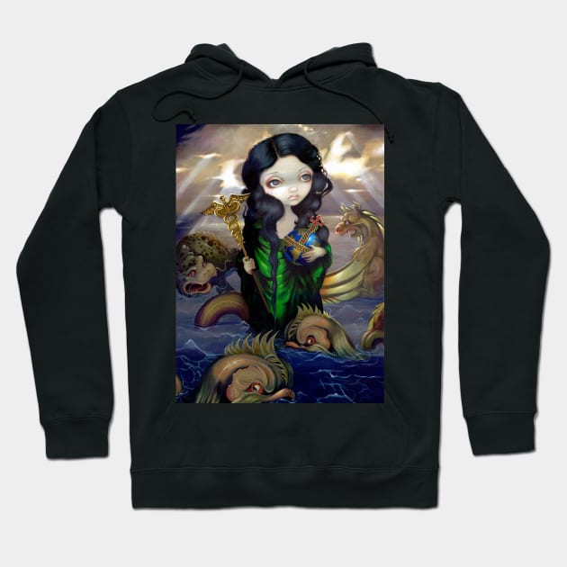 Magical Sea Witch and Sea Monsters Hoodie by Wanderer Bat